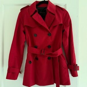 Mid-Length Coach Belted Trench Coat